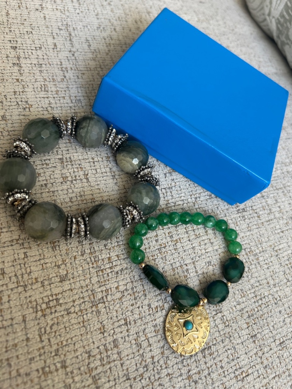 Green Beaded Bracelets-2